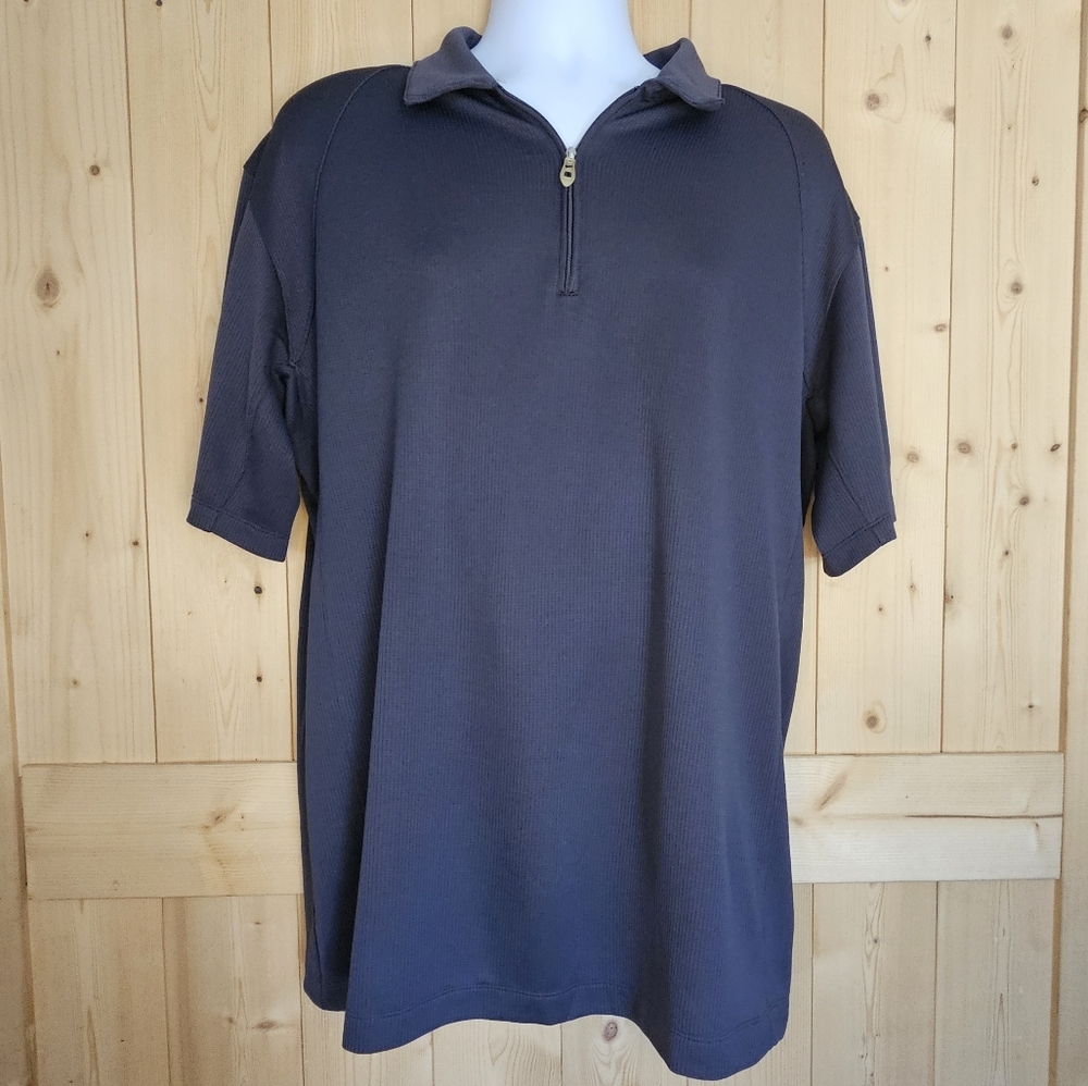 Nike Golf XL Men's Dark Gray Polo Shirt With Vented Back